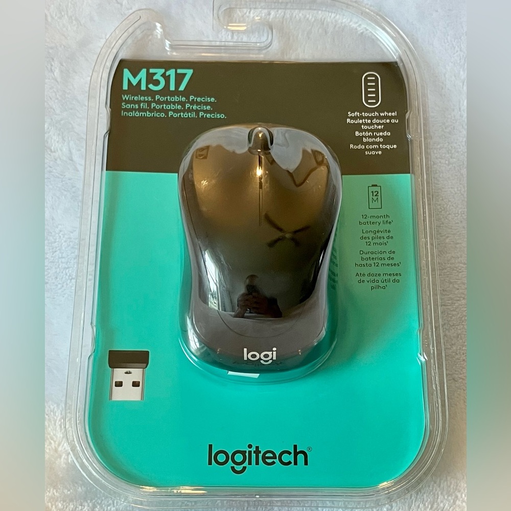 Logitech Wireless Portable USB Mouse M317 New Factory Sealed